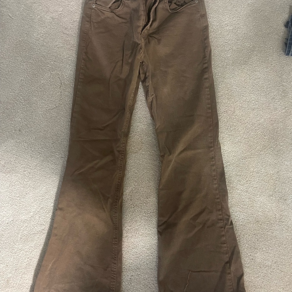Garage Tan High-Waisted Pants